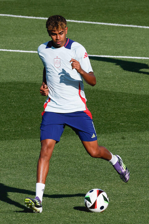 Foto de archivo del jugador de la selección española Lamine Yamal. EFE/Chema Moya.