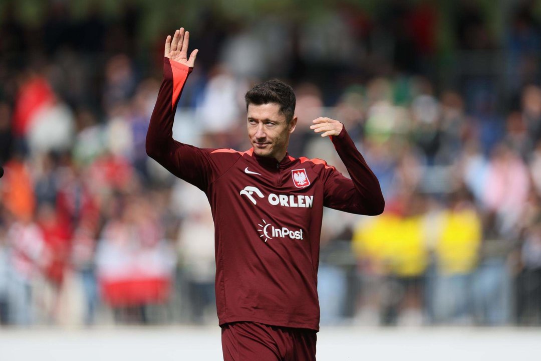 El delantero de la selección de Polonia y del Barcelona Robert Lewandowski.EFE/EPA/Leszek Szymanski