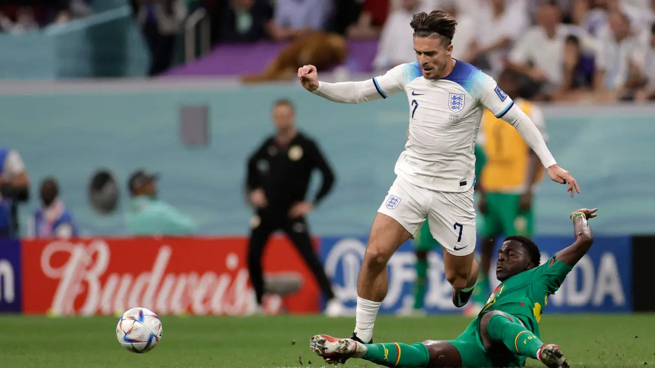 Jack Grealish, la principal baja de la lista definitiva de la selección de Inglaterra para la fase final de la Eurocopa de Alemania. EFE/Antonio Lacerda