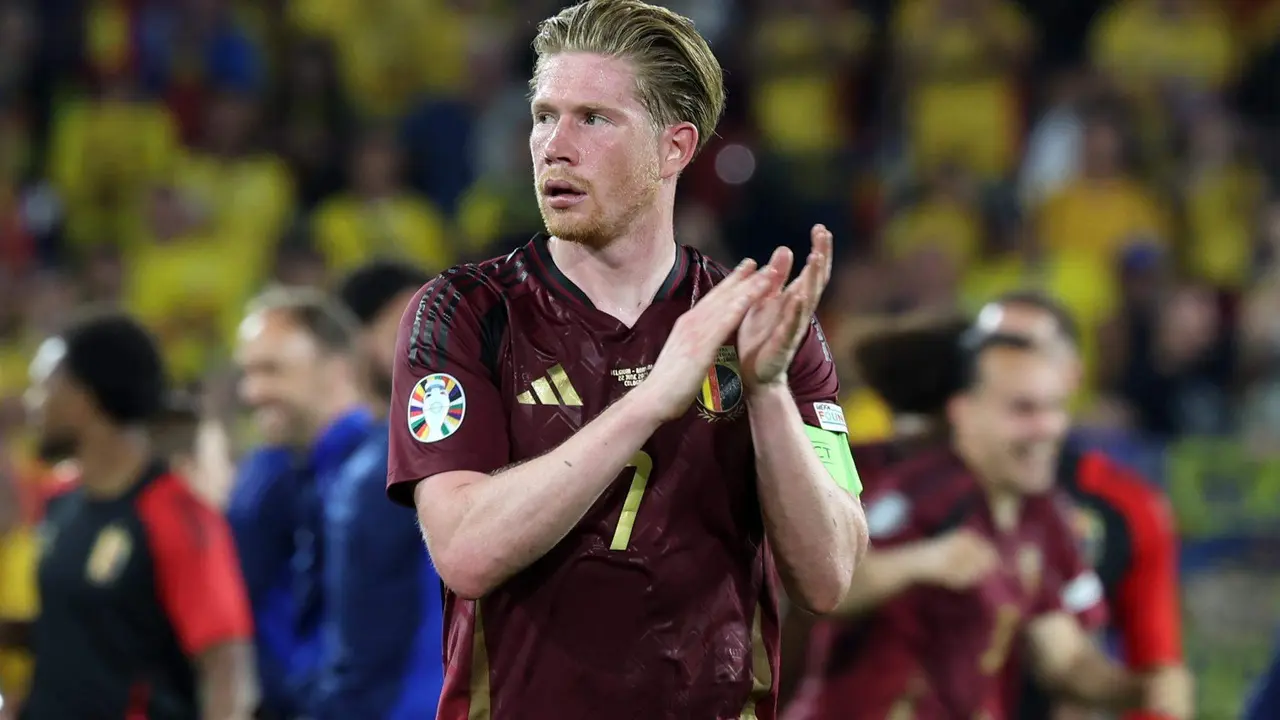 El belga Kevin de Bruyne, tras el partido ante Rumanía en la Eurocopa de Alemania. EFE/EPA/MOHAMED MESSARA